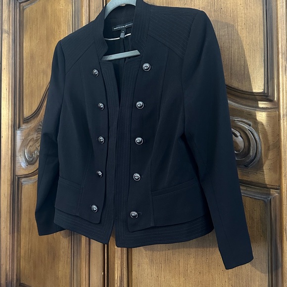 White House Black Market Black Classy Military Perfect Fit Peplum Jacket Blazer - Picture 1 of 7